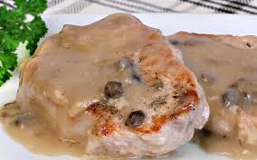 Milk, italian style breadcrumbs, eggs, garlic powder, condensed cream of mushroom soup and 5 more. Newest Oven Baked Pork Chops With Cream Of Mushroom Soup Sale Off 64