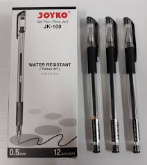 Jual Ballpoint Gel Joyko Jk 100 0 5 Hitam Pack 12 Pcs Jakarta Timur Officemart Tokopedia
