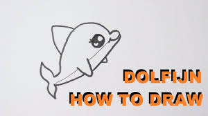 Hoe Teken Je Een Dolfijn Tekenen Voor Beginners In 2020 Kawaii Tekeningen Tekenen Dolfijnen