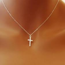 Cross Necklace Sterling Silver Necklace Personalized Etsy Sterling Silver Cross Necklace Cross Necklace Silver Cross Jewelry Necklace