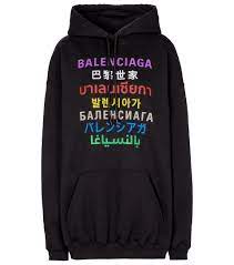Under the creative direction of demna gvasalia since 2015. Hoodie Languages Mit Baumwollanteil Balenciaga Mytheresa