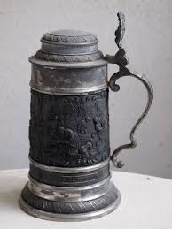 Antiker Relief Zinnkrug Mit Verschiedene Motive Bierkrug Ebay Bierkrug Bier Antik