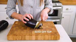 If you don't have much room there, don't try to force the eggplant to fit. How To Cut Eggplant A Couple Cooks