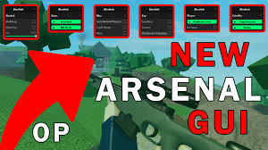 Menu + × expanded collapsed. Arsenal Gui