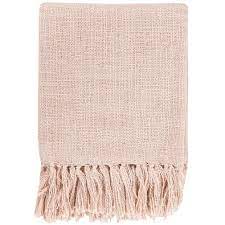 Piubelle shabby cottage french dusty rose pale pink lace ruffled throw. Fringe Pale Pink Throw Blanket Perfect For Cozy Naps And Stylishly Draped Across The Sofa Woven In A Loo Pink Throw Blanket Throw Blanket Cotton Throw Blanket