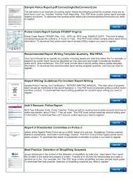 Police Shoplifting Report Writing Template Sample Pages 1 In Incident Report Register Template Best Report Writing Report Writing Template Writing Templates