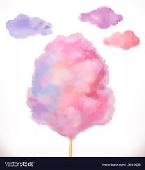 Cotton Candy Sugar Clouds Watercolor Vector Illustration Download A Free Prev Sussigkeiten Kunst Kleine Leinwand Kunst Wolken Malen