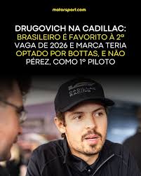 DRUGO FAVORITO NA CADILLAC! De acordo com reportagem do experiente  jornalista português Luis Vasconcelos no 'Auto Action', o brasileiro Felipe  Drugovich é o favorito para a 2ª vaga da Cadillac na F1