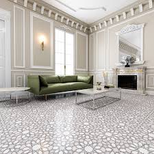 Foliage peel and stick floor tiles contains 10 pieces on 10 sheets that measure 12 x 12 inches. Brown Light Brown Beige Gray Polished Bel Canto Cement Tiles 8x8 Country Floors Of America Llc