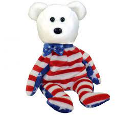 Ty Beanie Baby Liberty The Bear White Head Version 8 5 Inch Bbtoystore Com Toys Plush Trading Cards Action Figures Games Online Retail Store Shop Sale
