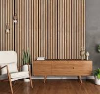 American Red Oak 100% Solid Acoustic Wood Slat Wall Panels with Black Felt Backing