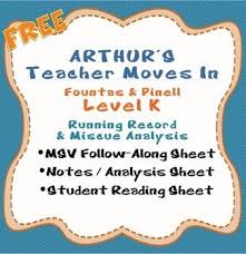 This Free Download Comes With 1 Level Of Running Record Sheets It Includes A Teacher Running Reading And Writing Project Running Records Teachers College