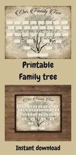 Custom Family Tree Printable 5 Generation Template