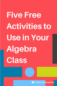 Technology Can Help Students Grasp Abstract Concepts In A More Tangible Way Here S 5 Free Activities To Use In Yo Algebra Classroom Algebra Middle School Math