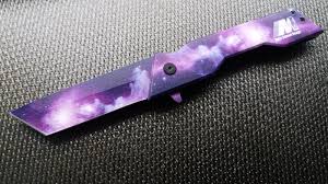 Galaxy Clouds Tanto Pocket Knife Spring Assist Flipper Purpl Cheap knives, buy quality tools directly from china suppliers:enlan el 04mct micarta handle 8cr13mov folding knife outdoor survival camping tactical utility edc bushcraft collection knife.