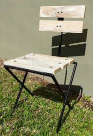 Rebar Pallet Wood Rustic Bistro Patio Chair Reclaimed Wood Etsy In 2020 Indoor Chairs Industrial Furniture Patio Chairs