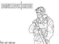 Rainbow Six Siege 6 Coloring Page Fuze Spetsnaz Coloring Pages To Print Coloring Pages Colouring Pages