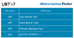 At ubt, your money has people. Was Bedeutet Ubt Ubt Definitionen Abkurzung Finder