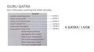 Jun 07, 2021 · contoh guru gatra dan guru laku. Guru Gatra Guru Wilangan Guru Lagu Versi Bahasa Indonesia Youtube