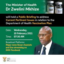 Health minister, zweli #mkhize says the numbers of #vaccine doses that are currently coming into south africa will not be enough to last the next two months. Dr Zweli Mkhize On Twitter Health Minister Dr Zweli Mkhize Will On Wednesday Morning At 07h30 Hold A Public Briefing To Address Pertinent Issues Surrounding Sa S Covid19 Vaccination Plan Https T Co Fvh5uycrzf Https T Co B60otgpepu