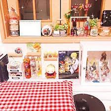 机 オタクコーナー ダイソー 痛部屋 アニメグッズ などのインテリア実例 2017 10 01 20 09 45 roomclip ルームクリップ 痛部屋 収納 アイデア オタク部屋