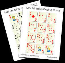 Card games can also be used to improve a person's attention span, which could be good if you have a child who ha. Printable Playing Card Sheets Pdf
