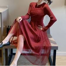 We did not find results for: Kool Crescendo Long Sleeve Midi Mesh Knit Dress Yesstyle