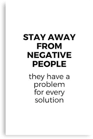 Stay Away From Negative People Canvas Print Quotes Quotestoliveby Inspirational Posters Card Negative People Quotes Negative People Negativity Quotes