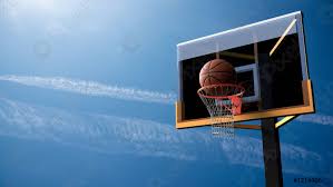Once potted, place the container into the hoop. Basketball Gehen In Den Korb Auf Schonen Blauen Himmel Foto Vorratig Crushpixel