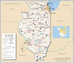 Constructed in the late 19th century and reconstructed in 1927, the springfield mile as it is known has hosted competitive auto racing since 1910. Map Of The State Of Illinois Usa Nations Online Project