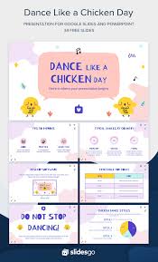 Who was the first person to do the chicken dance? Dance Like A Chicken Day Google Slides And Ppt Template