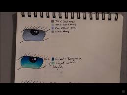 Grey Eye Color Palette Blue Eye Color Palette Using Colored Pencils Blue Eye Color Prismacolor Prismacolor Pencils