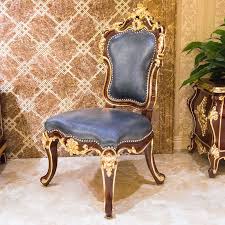 Dark Blue Leather Classic Dining Chair Dining Chairs Furniture Dining Table Chairs