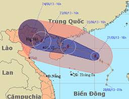 Vùng nguy hiểm trên biển đông trong 24 giờ tới (gió mạnh từ cấp 6, giật từ cấp 8 trở lên): CÆ¡n Bao Sá»' 2 NÄƒm 2013 Sáº¯p Ä'á»• Bá»™ Vao Viá»‡t Nam