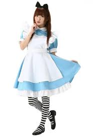 Onlineshop für karnevalskostüme und halloweenkostüme. Alice Kostum Alice Im Wunderland Cosplay Kleid In Top Qualitat