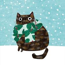 Cat 2021 daily target + mock series. Colorfully Cozy Cat Paintings Picture Felines Wearing Scarves
