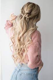3 Easy Hairstyles That Are Perfect For Sweater Weather In 2020 Twist Ponytail Long Hair Styles Hair Styles