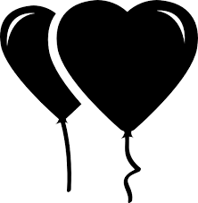Two Heart Shaped Balloons Free Vector Icons Designed By Freepik Heart Shapes Vector Icon Design Vector Free