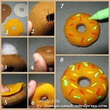 Tutorial Donuts Jpg 405 405 Kain Flanel Kerajinan Kain Flanel Kain