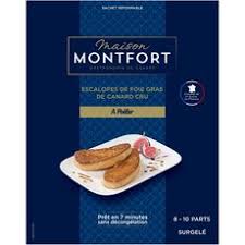 Maison Montfort Maison Montfort Escalope De Foie Gras De Canard Cru A Poeler 450g 8 10 Pieces 450g Pas Cher A Prix Auchan