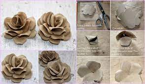 Diy Toilet Paper Roll Rose Flower Tutorial Paper Towel Crafts Toilet Paper Roll Art Toilet Paper Roll