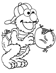 Coloring pages with numbers for preschoolers. Elmo And Friends Coloring Pages Coloring Home