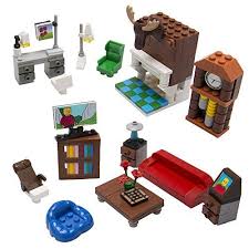 Brick Building Living Room Set For Your Dream House 14 Build Your Own Furniture Pieces Tight Fit With All Sets Che Lego Room Lego Furniture Lego Design