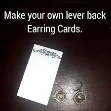 Tips when scoring paper or cardstock, the side you want to see should face upwards how to make your own jewelry display cards. Easy Earring Cards Home Facebook