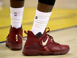 But once you put the shoe on, you're locked in. Lebron James Debuts Nike Lebron 14 Finals Pe In Game One Loss Nike Lebron Lebron James Shoes