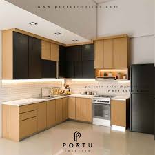 Salah satu mimpi dari banyak wanita adalah memiliki dapur yang bersih, indah, cantik, nyaman, rapih dan pastinya sesuai dengan keinginan, berbagai macam perbotan yang ada tentunya harus di tata dengan rapi. Design Kitchen Set Minimalis Modern Portu Interior