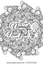 Most coloring pages usually contain a mandala animal or cool design to go along with the swear word or snarky language. Shutterstock Puzzlepix