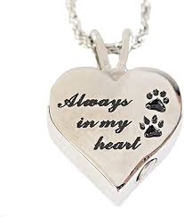 We have an extensive range of cremation jewellery for your loved ones ashes. Cremation Urn Pet Necklace For Ashes Dog Cat Memorial Jewelry Pendant Cremation Paw Print Amazon Co Uk Jewellery