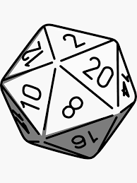 Simple D20 Sticker By James Hall In 2021 Dice Tattoo 20 Sided Dice Black Stickers It is the granddaddy of all role playing games. simple d20 sticker by james hall in
