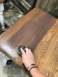 How To Apply Wood Stain For An Amazing Table Refinish Staining Wood Staining Furniture Best Wood Stain